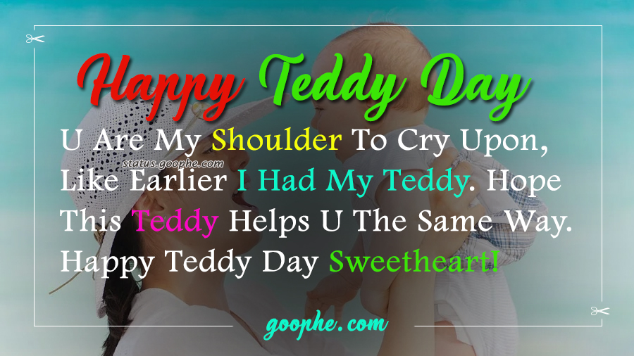 Happy Teddy Day Status for Wife